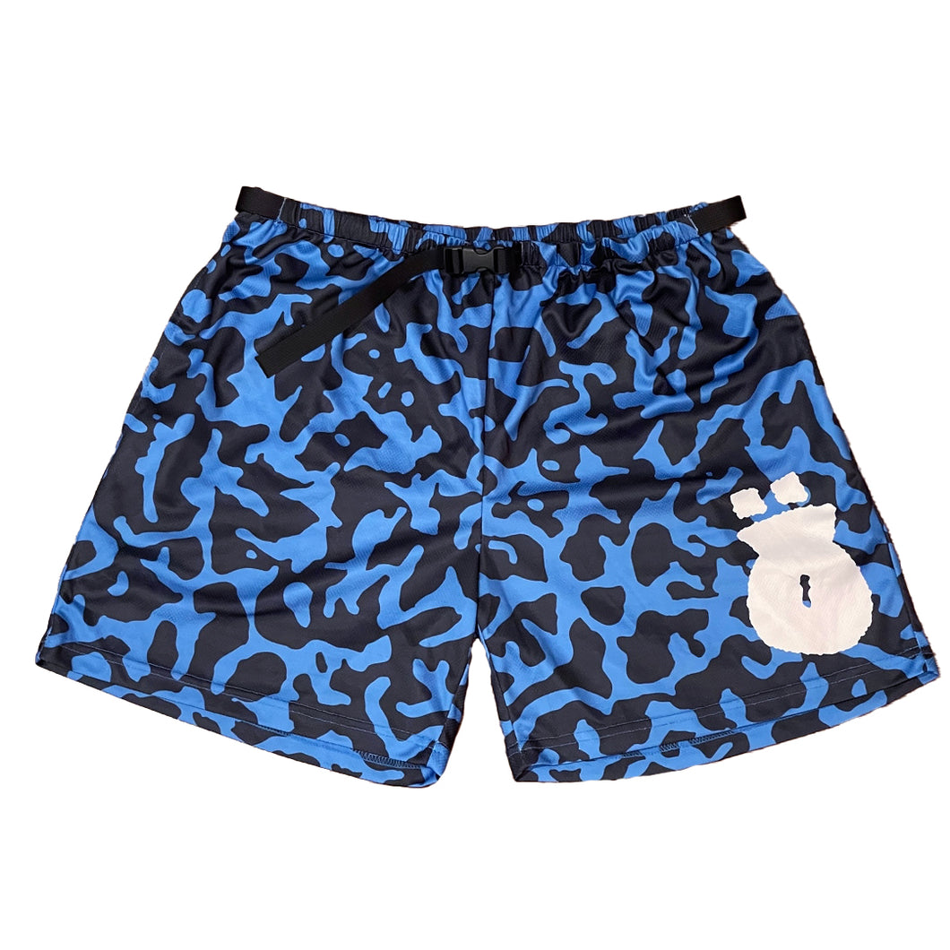 Camo Mesh Shorts Blue/Black
